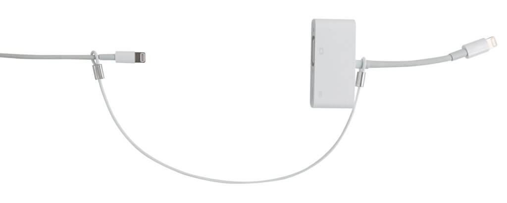 Apple Lightning Adapter Security Cable