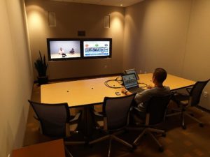 Cable Tethers in Intuit HQ Conference Rooms